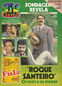 Calendário de Bolso (Tema Novela) Roque Santeiro - Ano 1988